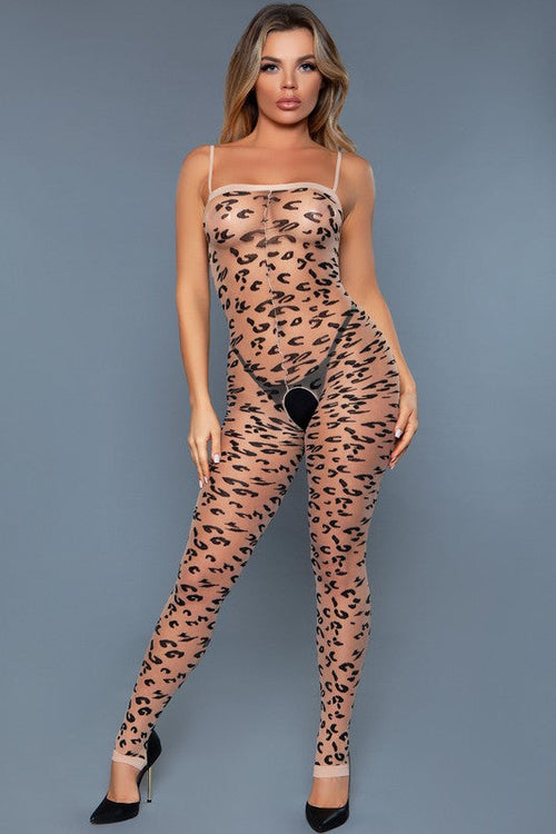 🐆 Luscious Leopard Animal Print Bodystocking