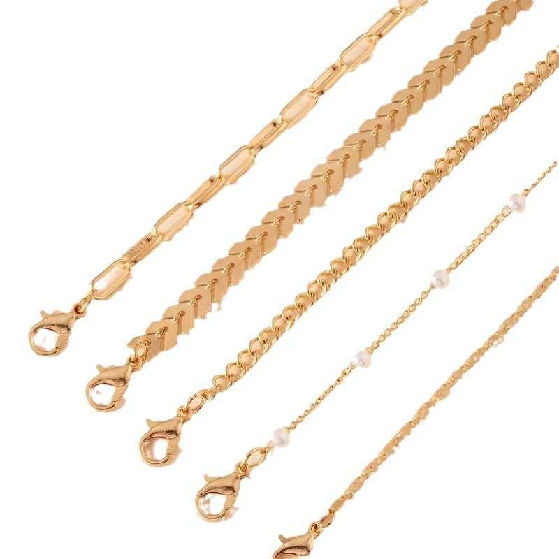 🪸Ocean’s Whisper Anklet Set