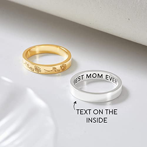 🌸 Bloombound Birth Flower Family Ring