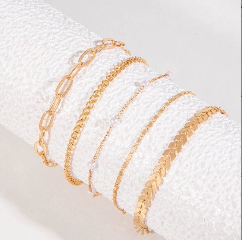 🪸Ocean’s Whisper Anklet Set