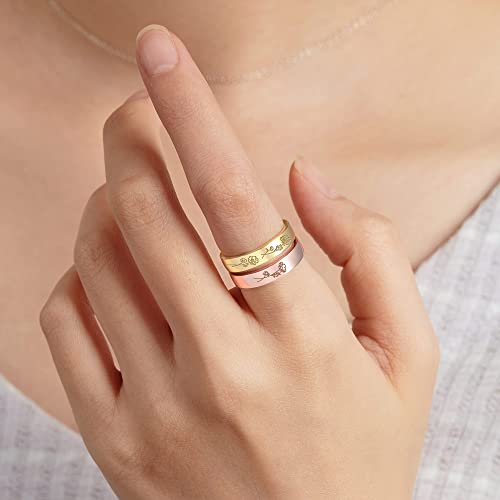🌸 Bloombound Birth Flower Family Ring