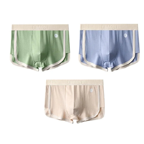 π©² Midnight Pulse Cotton Mesh Boxer β Striped Seduction, Breathable Fit