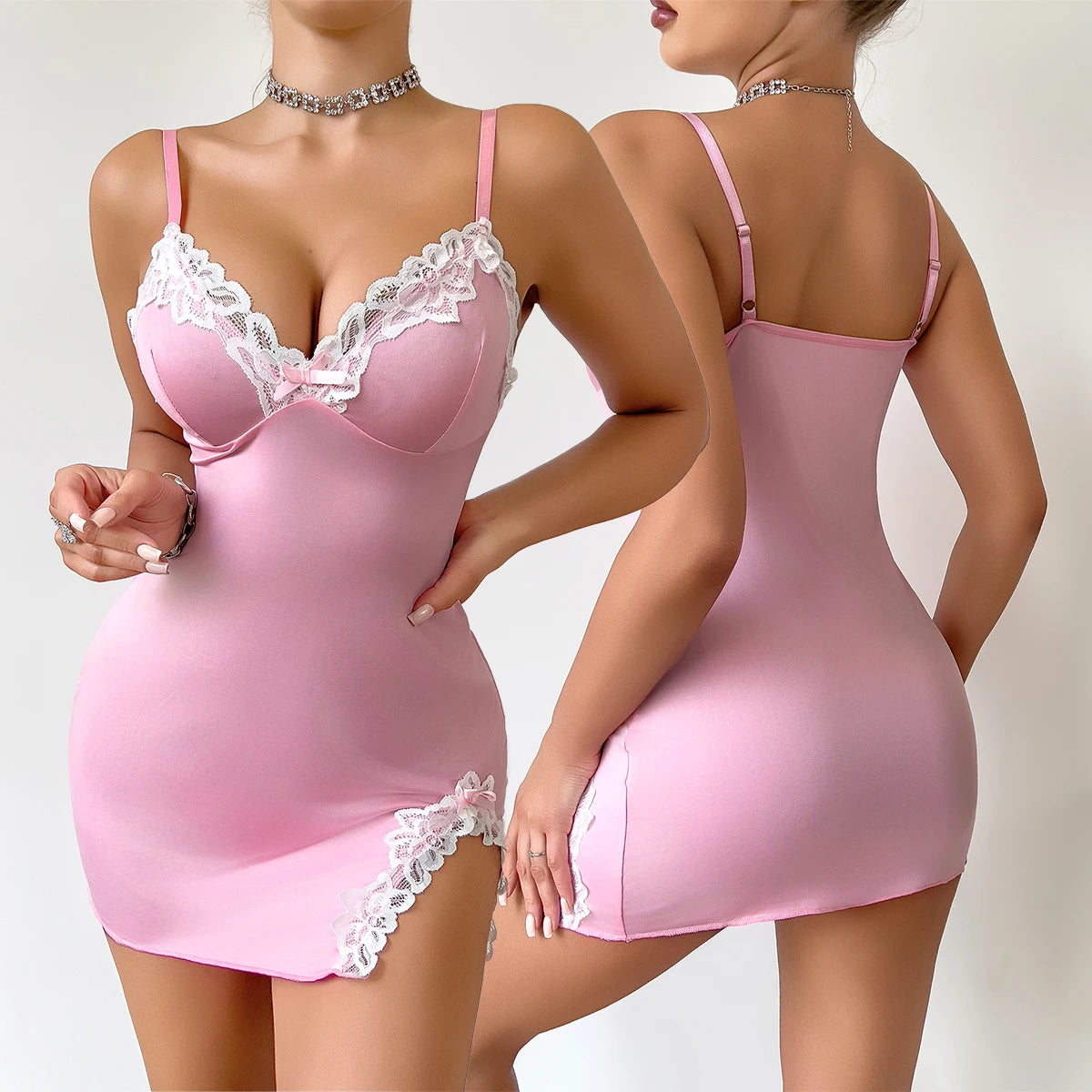 💤Summer Nights Deep V Sleeveless Nightdress