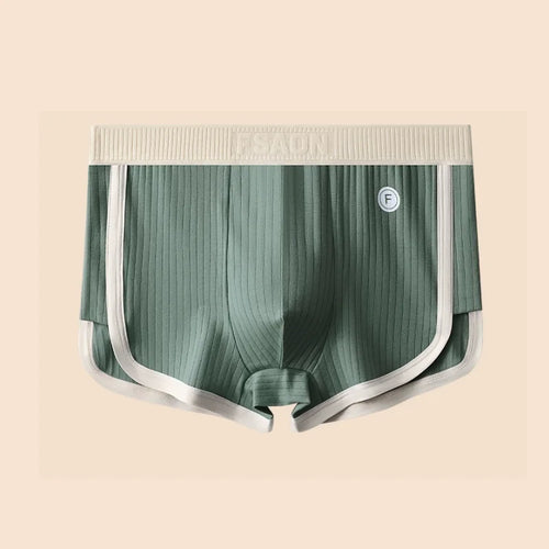 π©² Midnight Pulse Cotton Mesh Boxer β Striped Seduction, Breathable Fit