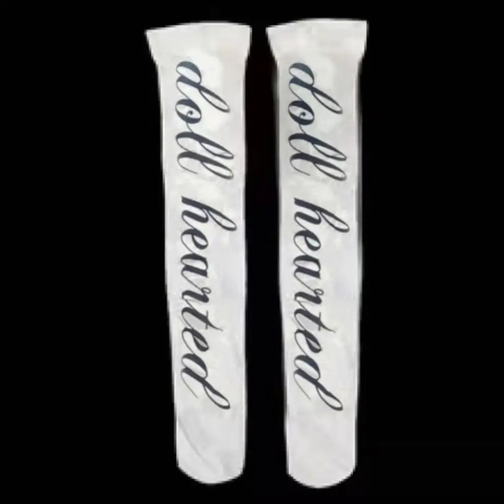 🧨 Street Siren Graffiti Punk Over-the-Knee Socks