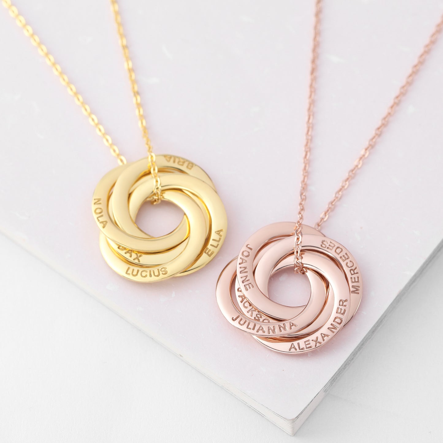 π Names That Stay Personalized Family Necklace